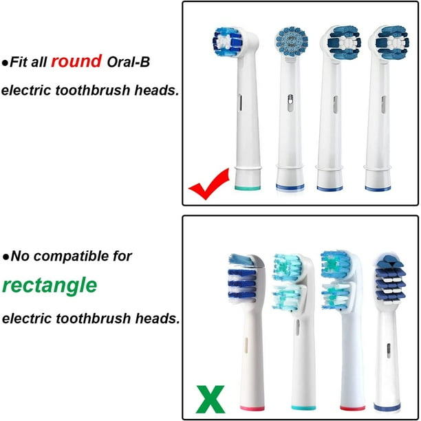 Oral-B - Funda para cabezal de repuesto para cepillo de dientes eléctrico,  protector de cepillo de dientes para viaje, protector de cepillo de dientes  para el hogar (3 unidades) brillar Electrónica