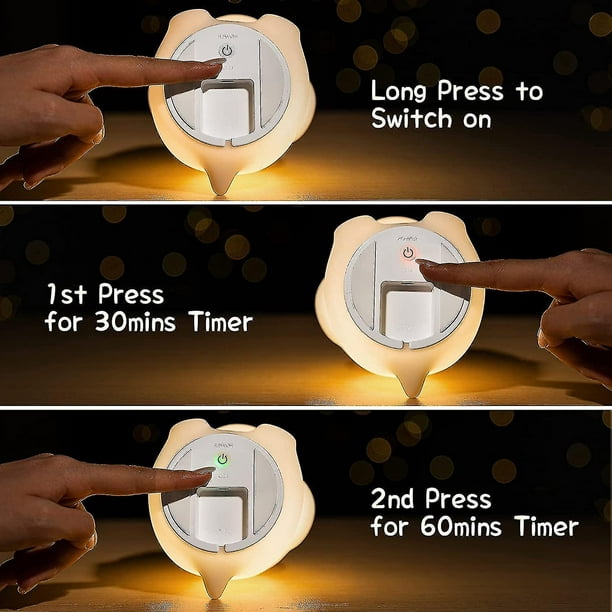 Luz LED portátil con sensor POP Batería recargable por USB Lámpara