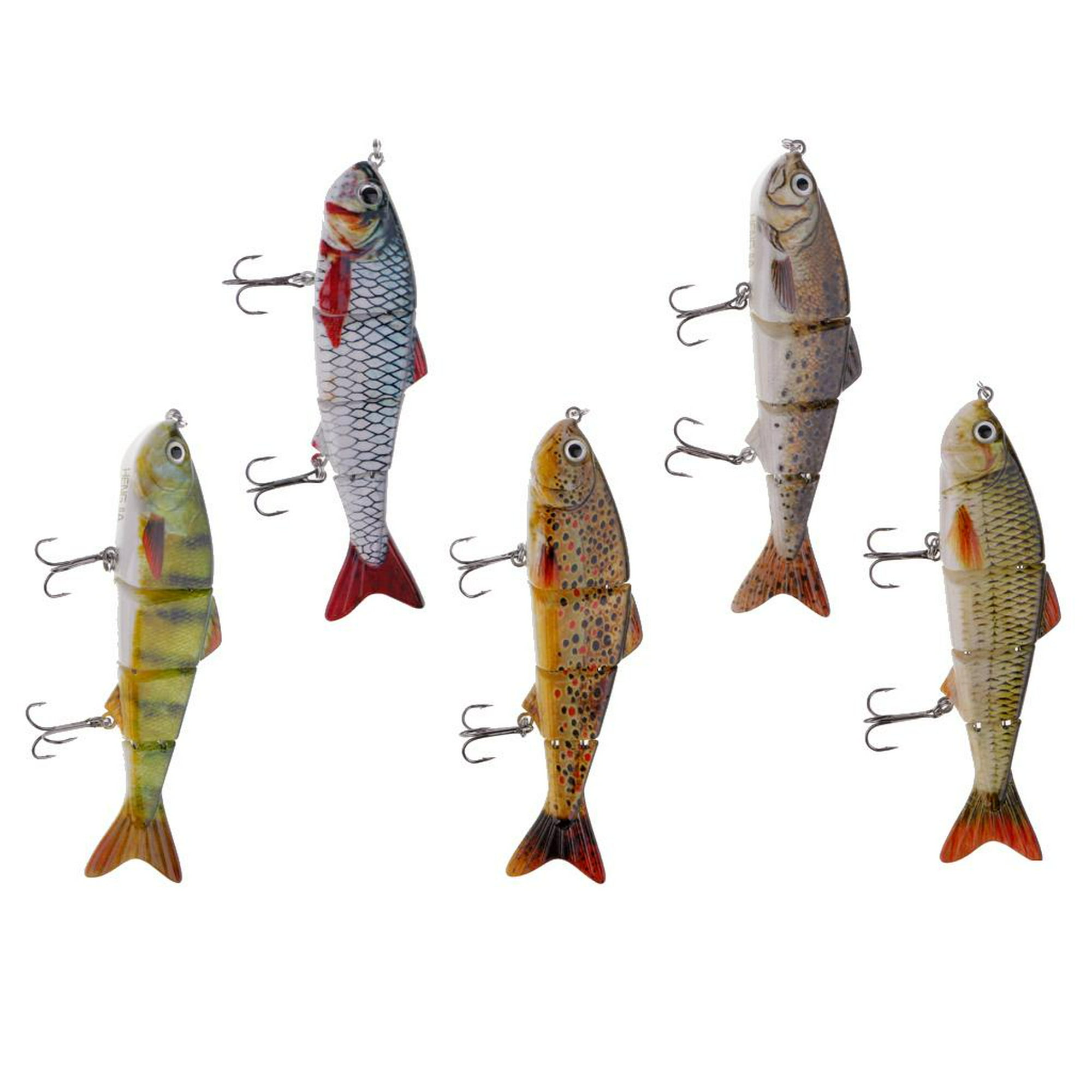 Señuelos de Pesca de Lubina de 3 Piezas de 4 que Se Hunden Señuelos de  Natación Realistas Swimbait DYNWAVEMX señuelo de pesca de lubina