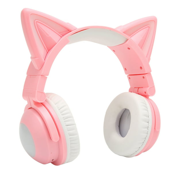 Auriculares rosados, lindos auriculares Bluetooth 5.0 con micrófono,  control táctil de 32 horas en la oreja con control táctil intraural,  auriculares