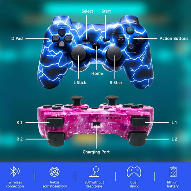 DBLUE Joystick Gamer D-Shock USB Para PC Azul