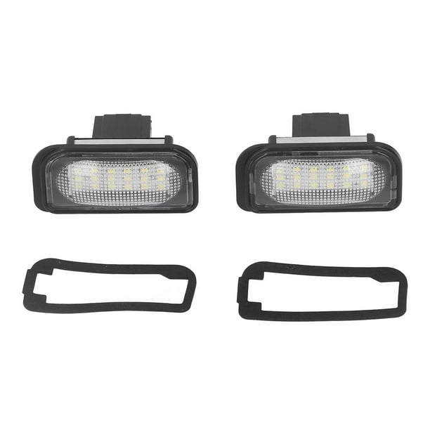 Luces de matrícula 2 x 3 LED para matrícula de coche, motocicleta y  matrícula de coche, tornillo de luz para lámpara universal de 12 V  (amarillo)