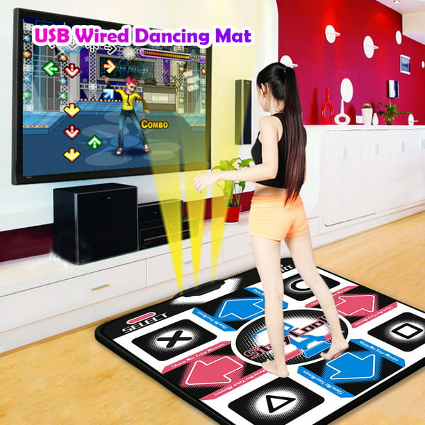 Alfombra De Baile Alfombrillas de baile antideslizantes con cable USB HD  Foot Print Juego de baile Step Pad para PC Wdftyju