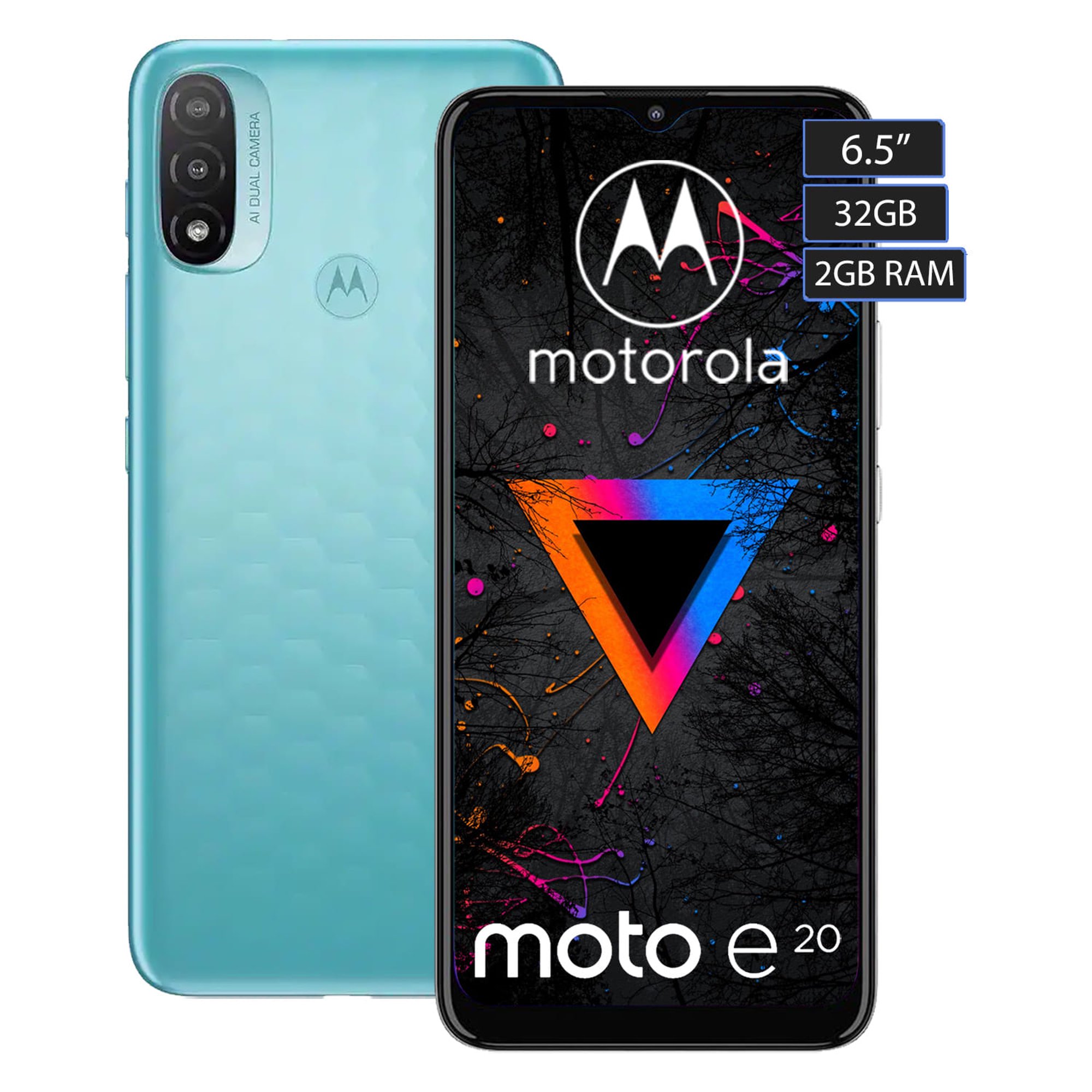 Celular Motorola Moto E20 2gb ram/32gb.Azul