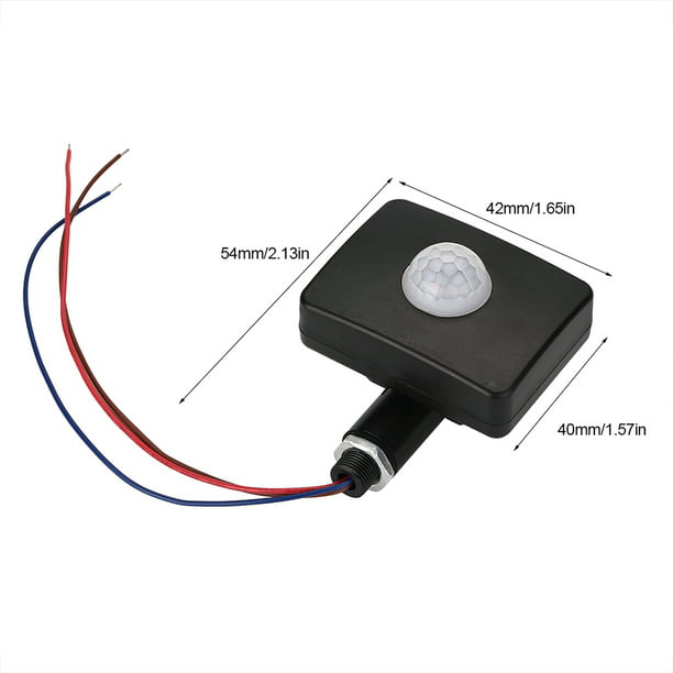 Interruptor Sensor De Movimiento Pir, 220v, 100% Ajustable