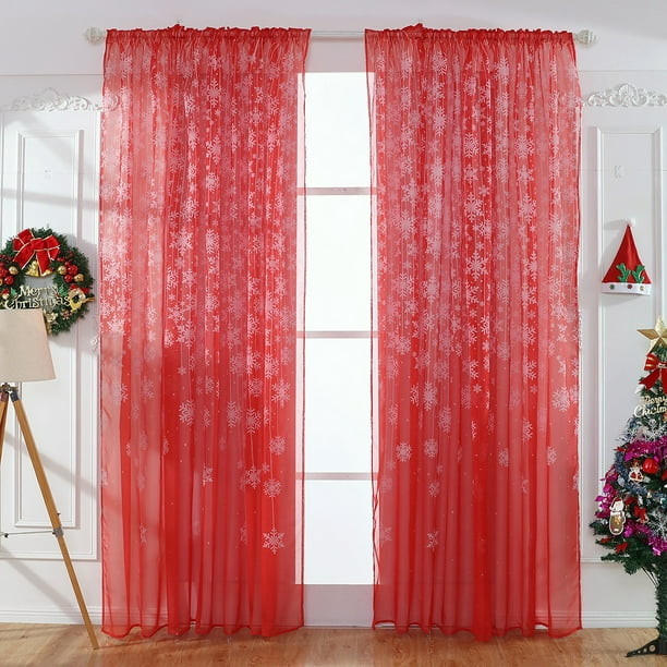 DONREN Cortinas opacas rojas para habitación de niños, decoración del  hogar, cortinas cortas para ventanas pequeñas (30 x 36 pulgadas, 2 paneles)