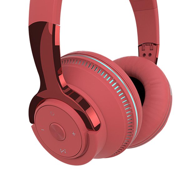 Auriculares inal mbricos Auriculares Bluetooth Auriculares con micr fono con rojo jinwen