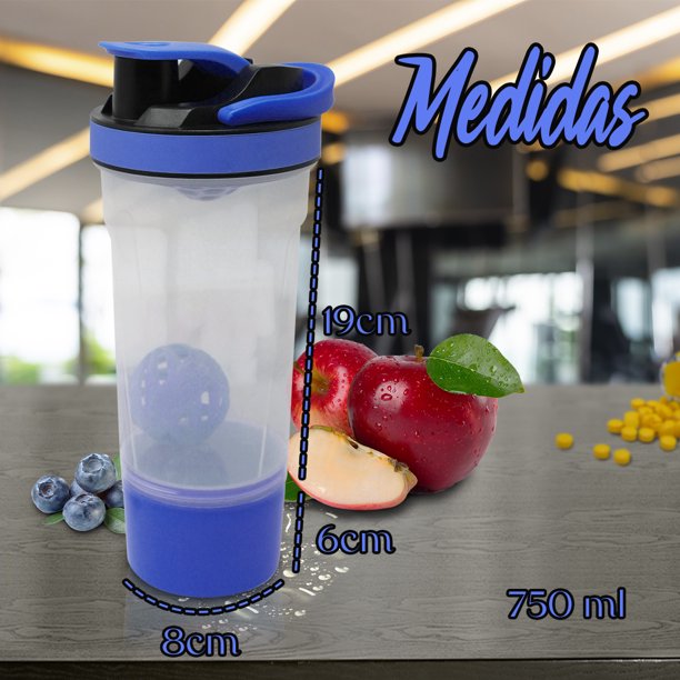 Vaso Shaker Para Proteína Cilindro Agitador Con Asa Gym OEM Asa