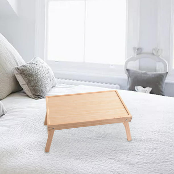 Maverton Mesa de cama para parejas - Bandeja de cama personalizada para  bodas - Soporte plegable para padres - Bandeja de madera con grabado para