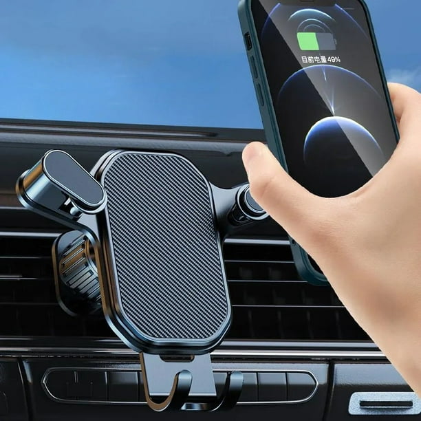 Universe-Soporte de gravedad para coche, rejilla de ventilación de aire  estable, antivibración, GPS, soporte de teléfono móvil para IPhone 14 Y  SamsungBlack Fivean Soporte para teléfono de coche
