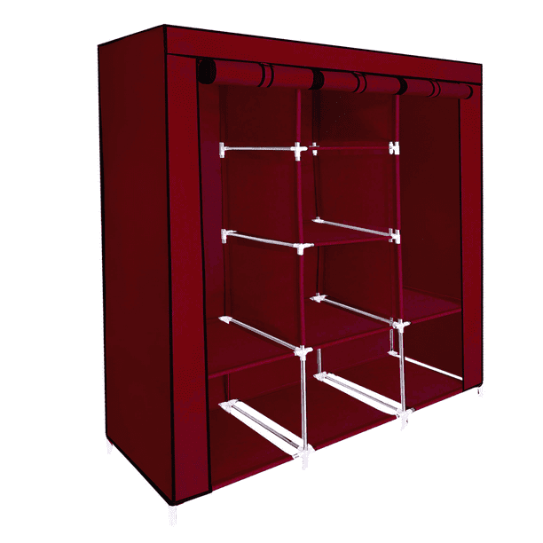 Closet Organizador Portatil Rack & Pack Armable Repisas Mueble Café