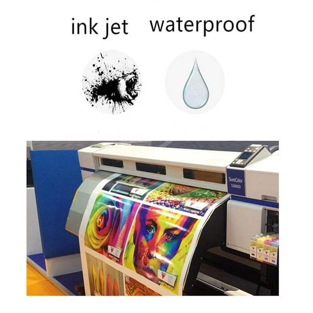 Papel autoadhesivo para impresora de inyección de tinta, papel autoadhesivo  imprimible, color blanco mate, A4, 20/30/50 hojas, envío gratis - AliExpress