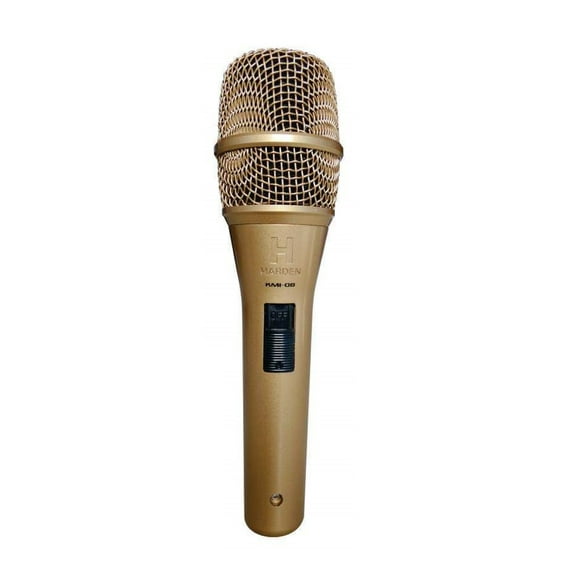 micrófono kapton kmi08 dinámico unidireccional color dorado harden