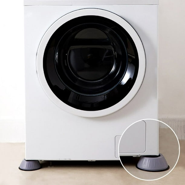 DOITOOL 4 almohadillas antivibración para lavadora, patas ajustables de la  lavadora antivibración, goma para lavadora y secadora, lavadora y secadora