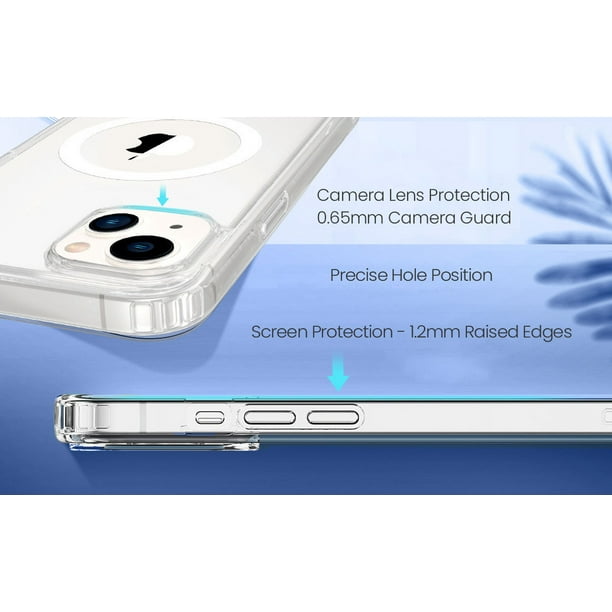 Funda para iPhone 13 Pro Max con protectores de pantalla de vidrio  templado, 3 capas [protección de cuerpo completo contra caídas] [resistente  a los