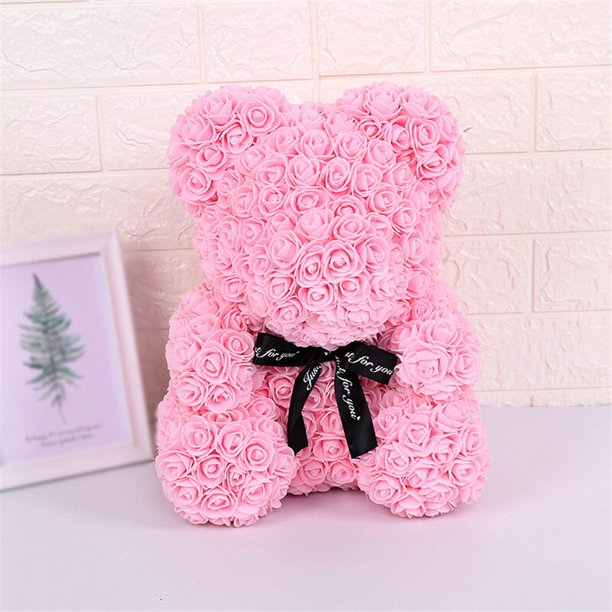 Wedding Rose Teddy Bear With Box For Women Valentines Girlfriend