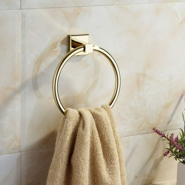 Toallero de baño de acero inoxidable 304 grueso para toallas de baño,  toallero de pared para toalla de mano, baño y cocina (color negro, tamaño:  15.7