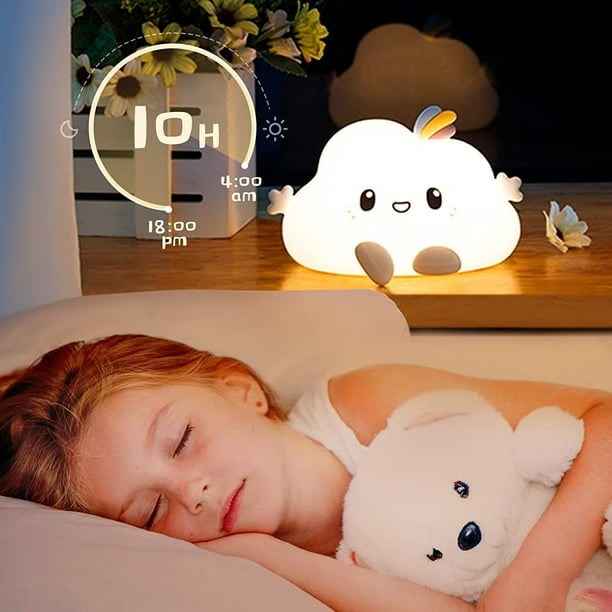 Lampe de nuit LED enfants, veilleuse portable rechargeable USB