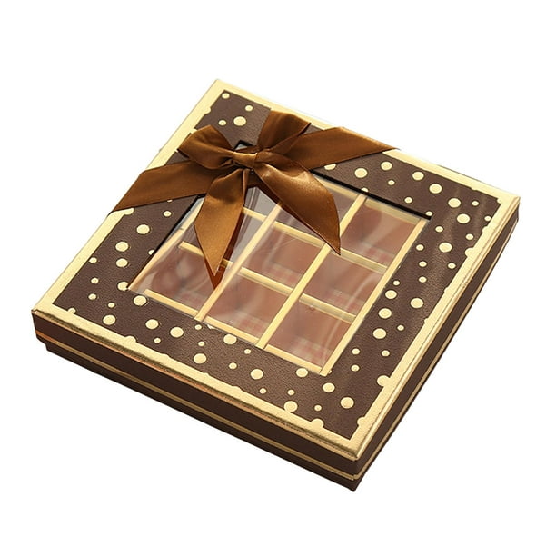 Caja de regalo con lazo. Tienda chocolate on line