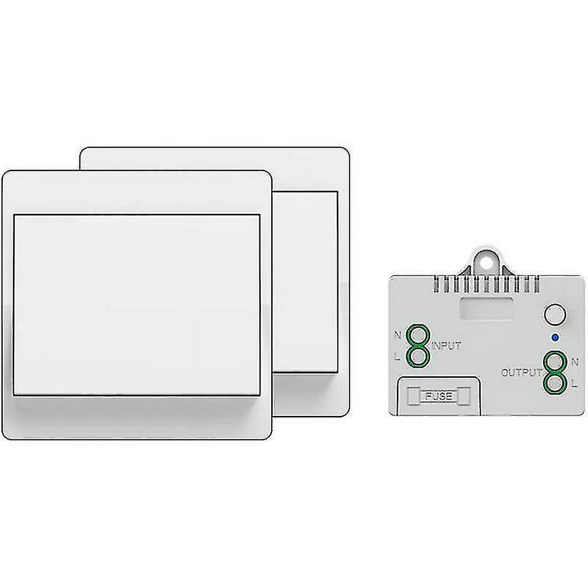 Interruptor inalámbrico autoalimentado, sin batería, control remoto  inalámbrico para luces y electrodomésticos, resistente al agua y seguro, se  puede instalar directamente en un baño, etc. (1 TB 1)