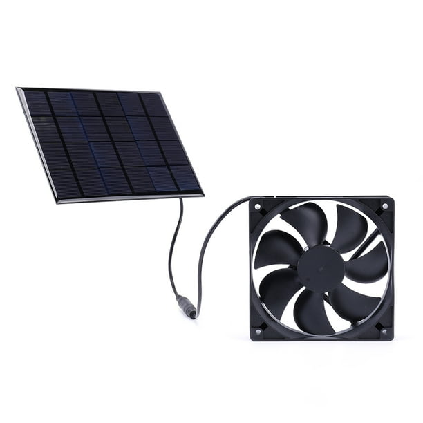 6W 5V Panel solar con ventilador Ventilador Gallineros Ventilador solar  Célula solar para perro