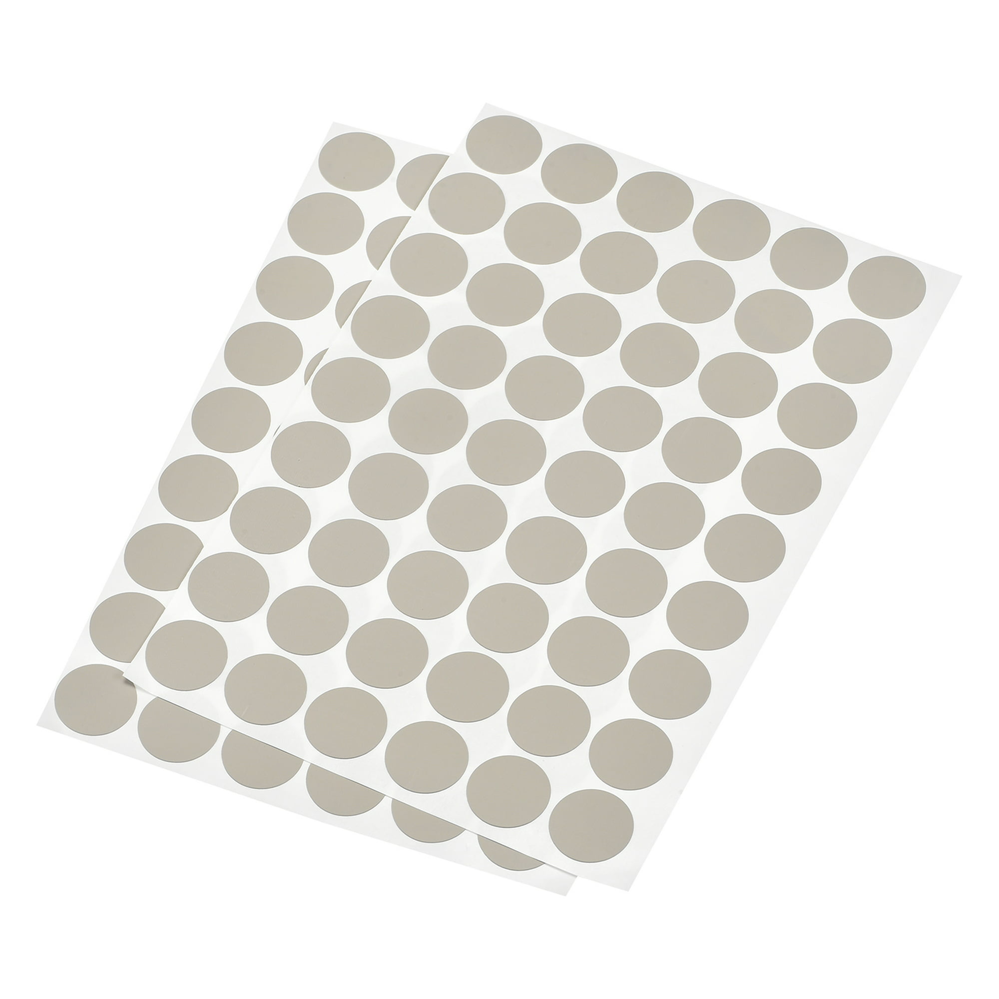 Juego de 4 hojas x 50 = 200 tapas autoadhesivas de PVC para tornillos de  9/16 pulgadas (1 hoja de 50 tapas), color blanco