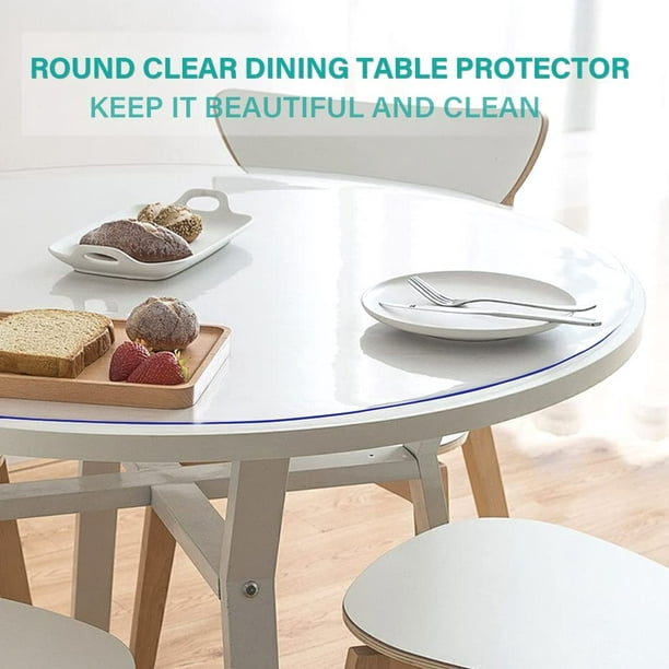 Protector de mesa de café para muebles de madera, protector de plástico  transparente para mesa de conferencias, cubierta de encimera, manteles