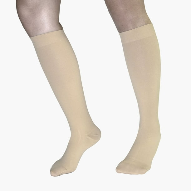 Lemon Hero Calcetines de compresión para mujer de 15-20 mmHg, medias de  compresión con cremallera y punta abierta para hombres, mejoran la  circulación