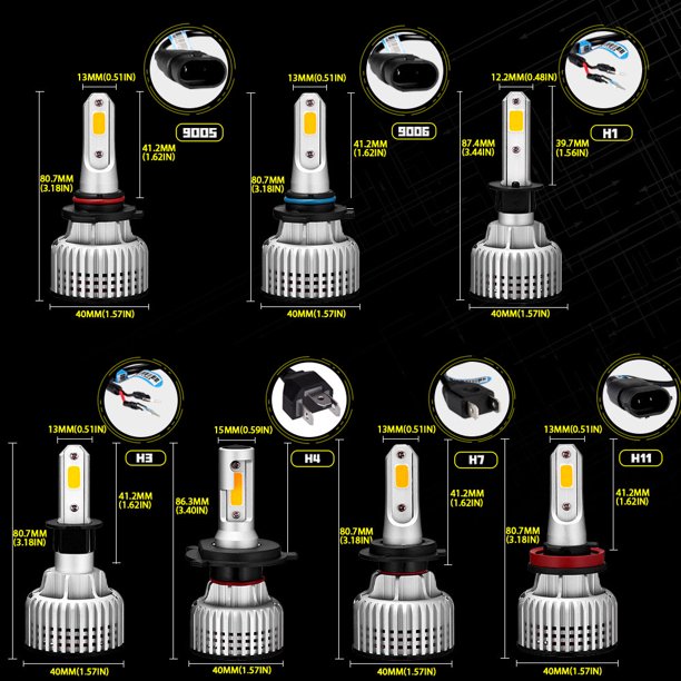 H3 100w De alta potencia Cree Led 3000k Luz antiniebla amarilla Bombilla de  conducción Drl