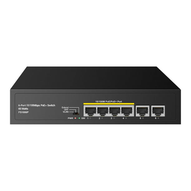 Switch Conmutador Ethernet Industrial no-administrado de 8 Puertos Gigabit  - 802.3af/at PoE+ de Pared