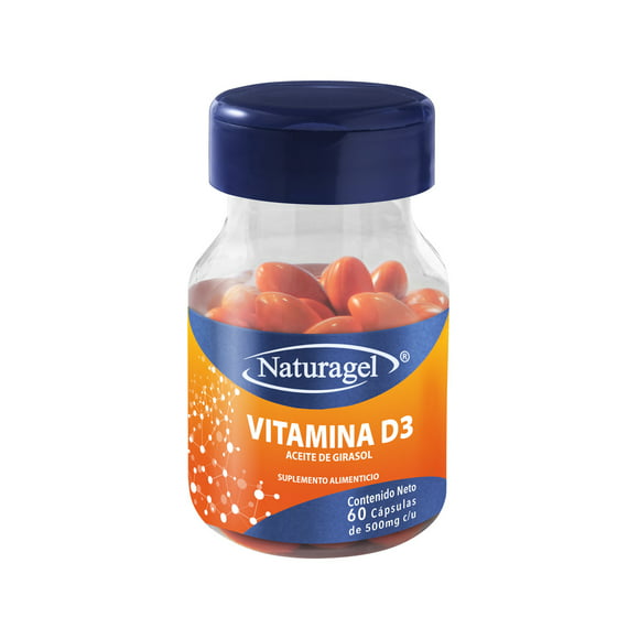 vitamina d3 400 ui naturagel  60 cápsulas softgel naturagel suplemento alimenticio