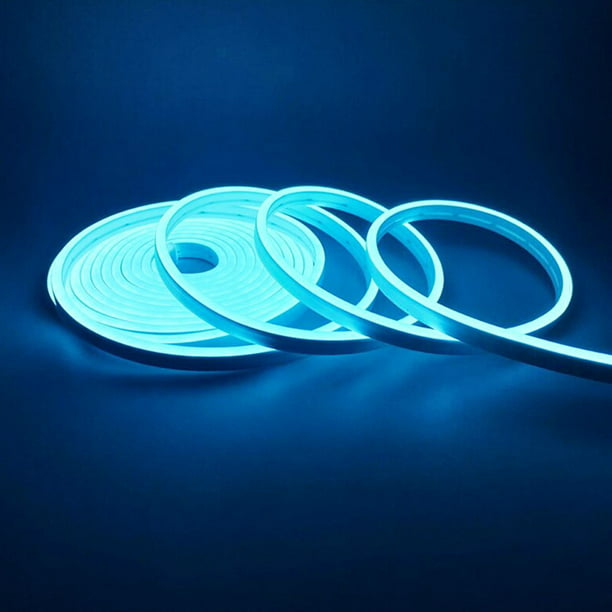 Tira de luz LED neón flexible strip light 5 metros de largo (Azul Hielo)  Yasuhisa DP-1042-AzulHielo