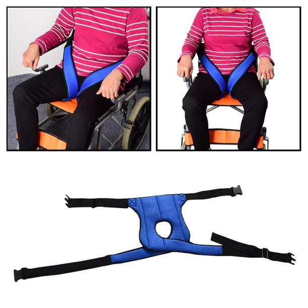 Arnés para silla de ruedas Restricción Cinturón de regazo de seguridad  transpirables para pacientes no Lado inferior shamjiam Cinturón de  seguridad para silla de ruedas