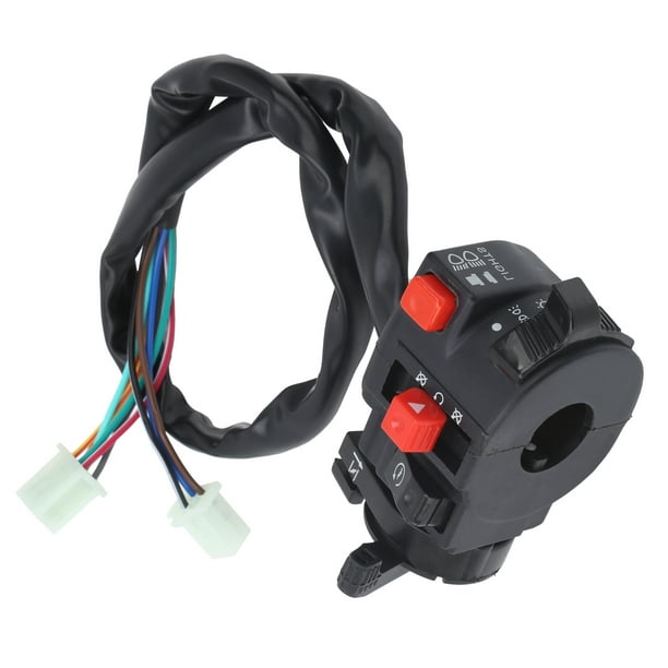 Interruptor de encendido/apagado (interruptor de apagado) Bocina de 2  cables para motos TKM Dirt ATV, manillar de 7/8 pulgadas