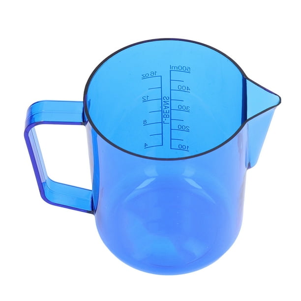 Taza medidora para microondas, jarra de café acrílica de 600 ml