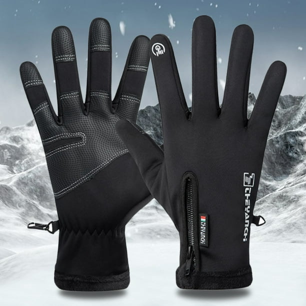 1 par de guantes antideslizantes, a prueba de sol, de alta retención de  calor, para ciclismo