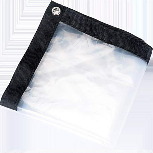 Lona transparente de lona industrial con ojales, lona de plástico