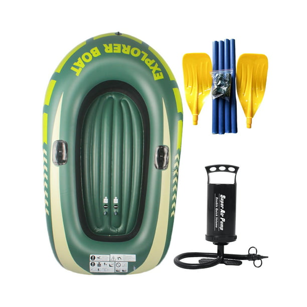 Bote inflable Bote flotante Kayak inflable para pesca de viaje en 2 s con  remo kusrkot Bote inflable