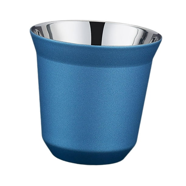 Taza de camping al aire libre de acero inoxidable de 11.2 fl oz con mango  plegable portátil a prueba de fugas tazas de café y agua Tazas de agua para