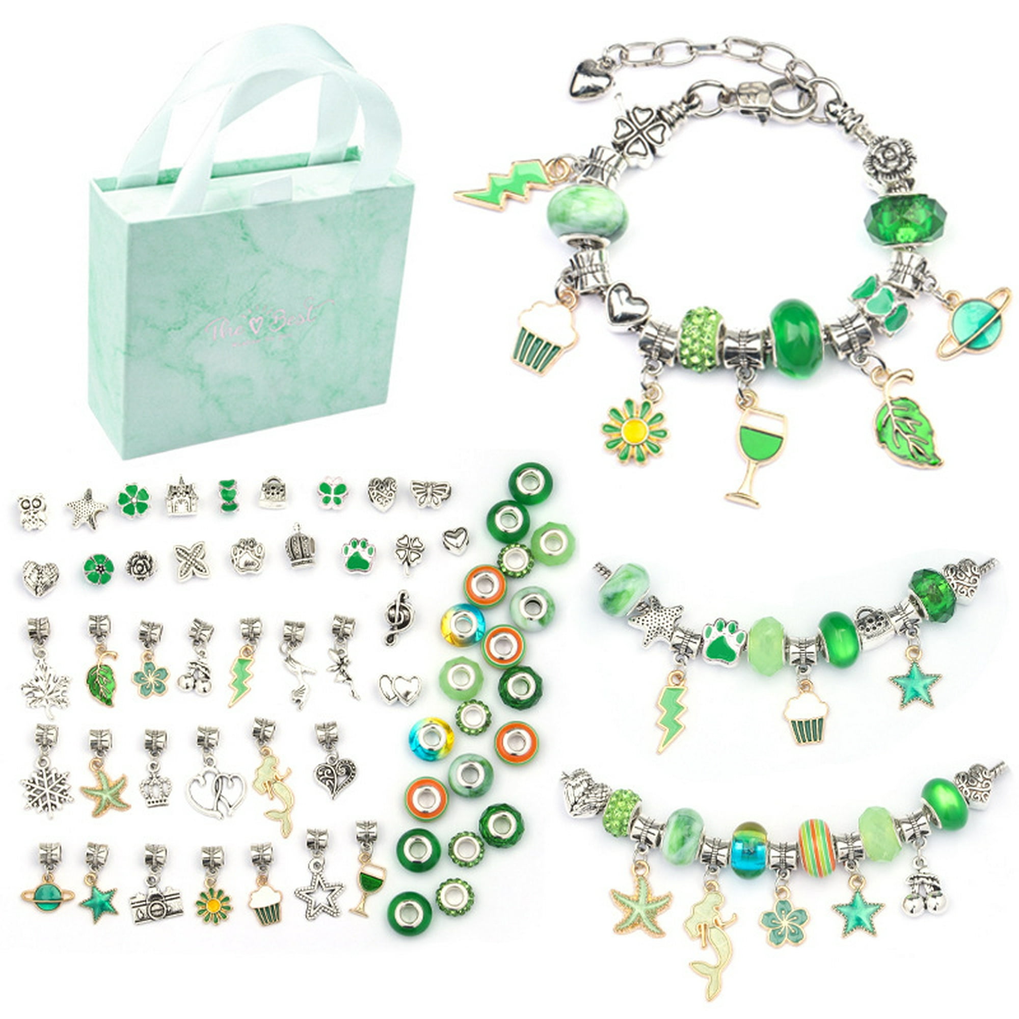 Charm Bracelet Jewelry Making Kit With Beads Bracelets Charms