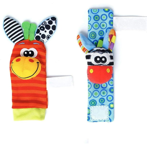 PHEZAPA Juego de calcetines para sonajeros y sonajeros para bebé, calcetines  de sonajero para bebés y muñeca de sonajero de mano, juguetes – Yaxa  Colombia