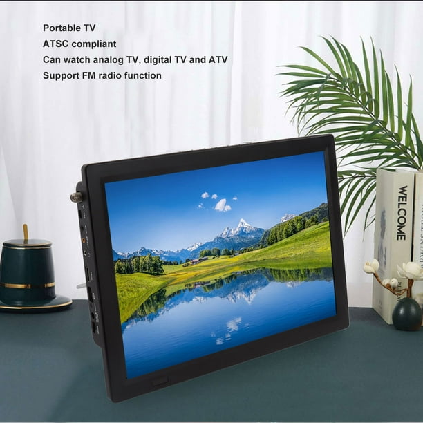 TV digital portátil de 14 pulgadas multifunción misma pantalla HD 1080P  Video TV digital LED portátil Enchufe estadounidense 100-240V