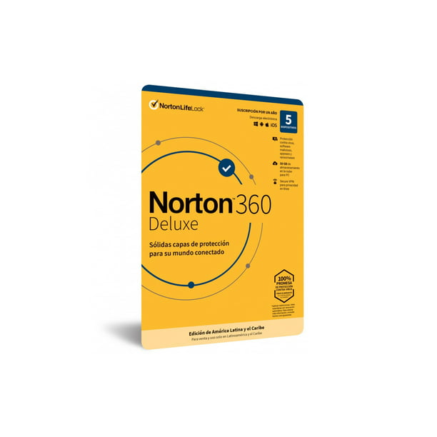 Norton Deluxe 5 Dvc 1Yr Attach Computo   Office  21443574  - NORTON