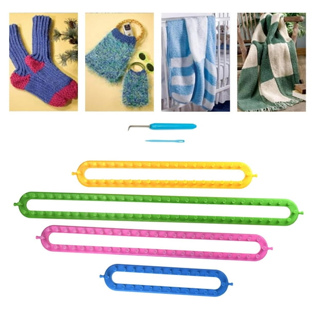 Tijeras - costuras - Telares redondos, lana algodón y agujas para telar,  ideales para tejer gorros y bolsas 🧶