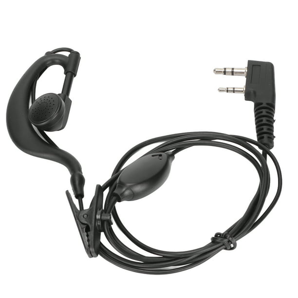 Auriculares de radio de 2 vías auriculares walkie talkie convenientes y  livianos de alta resistencia PVC con clip para interfaz TK para BF-888S
