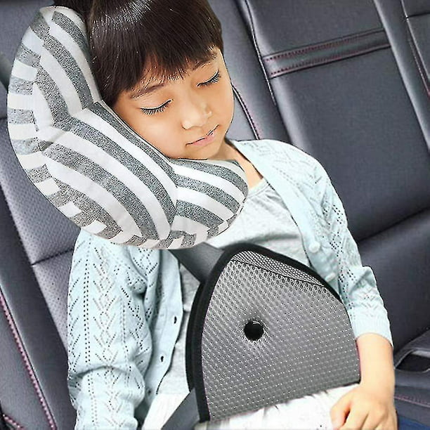 Almohada para el cuello del coche para niños, almohadilla para reposacabezas  para dormir con cinturó YONGSHENG