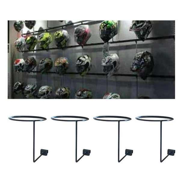 4 piezas soporte para casco de motocicleta chaqueta estante de  almacenamiento colgador de pared negro Macarena colgador de pared cascos de  moto