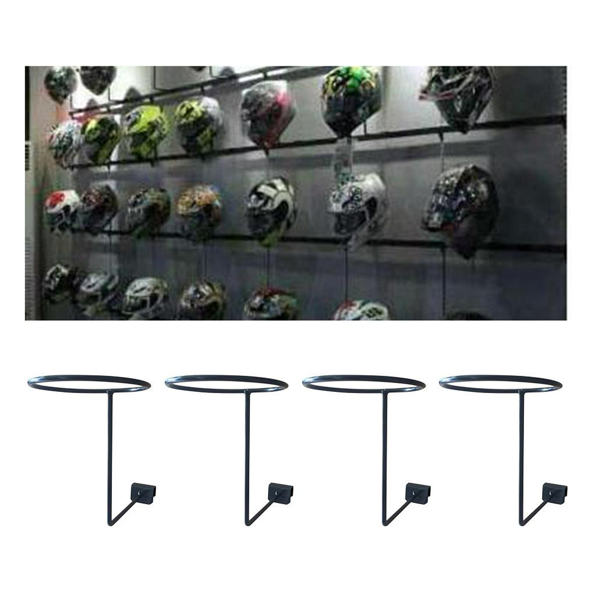 Estante invisible para casco de pared, soporte de almacenamiento de casco,  organizador de almacenamiento de garaje, soporte para casco de motocicleta