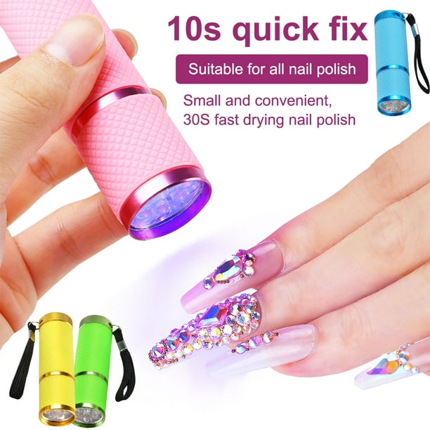 Mini linterna Led para uñas con estampador