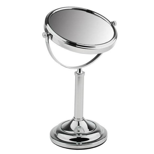 MIRORA Espejo de mano, espejo de maquillaje con aumento de doble cara  1X/20X, mesa plegable de mano y uso de viaje (redondo de 5 pulgadas)